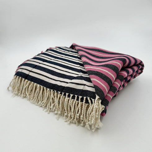Colorful Picnic Throw Blankets 58" X 70" +3.5" Twisted Tassels